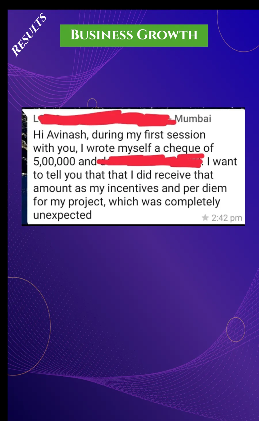 Business Growth testimonial
